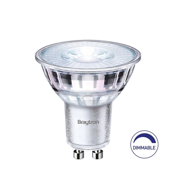 Εικόνα από Λάμπα led GU10 Γυάλινη Dimmable 5.5W 38° 2700k Braytron