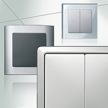 Εικόνα της Merten Artec πλακίδιο 2 πλήκτρων Stainless steel