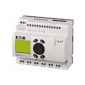 Εικόνα της EASY, Logic Module, LCD Display, Power Supply I/O: 100-240VAC, 12 DI/6 DO Relay, (Expandable, EasyNet), Moeller EASY819-AC-RC