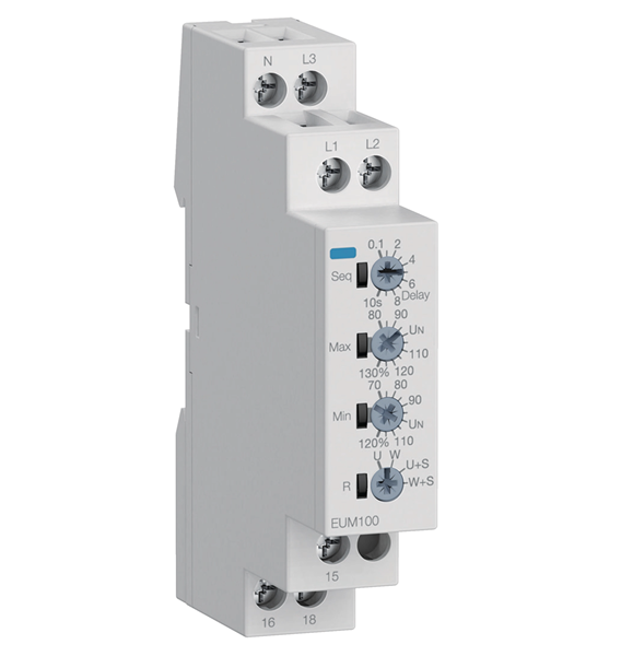 Εικόνα από ΕΠΙΤΗΡΗΤΗΣ ΤΑΣΗΣ & ΦΑΣΕΩΝ 1P+N/3P(N), ΚΑΘΥΣΤΕΡΗΣΗ OFF, 1 ΕΞΟΔΟΥ