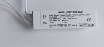 Εικόνα της ΗΛΕΚΤΡΟΝΙΚΟΣ ΜΕΤΑΣΧΗΜΑΤΙΣΤΗΣ 60W ΓΙΑ ΛΑΜΠΕΣ ΑΛΟΓΟΝΟΥ