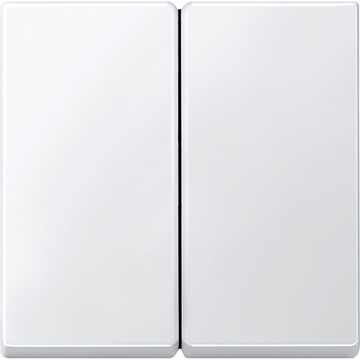 Εικόνα της Merten M-Plan Πλακίδιο 2 Πλήκτρων Λευκό Matt