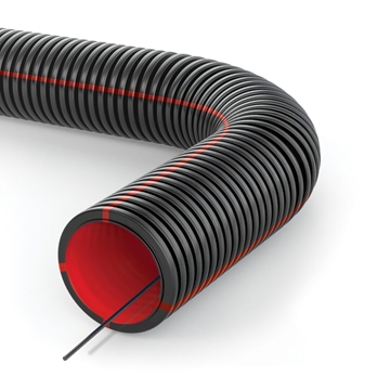 Εικόνα της Διαμορφώσιμος Διπλού Τοιχώματος Σωλήνας Με Κόκκινες Γραμμές Φ50 Geosub ISR N450