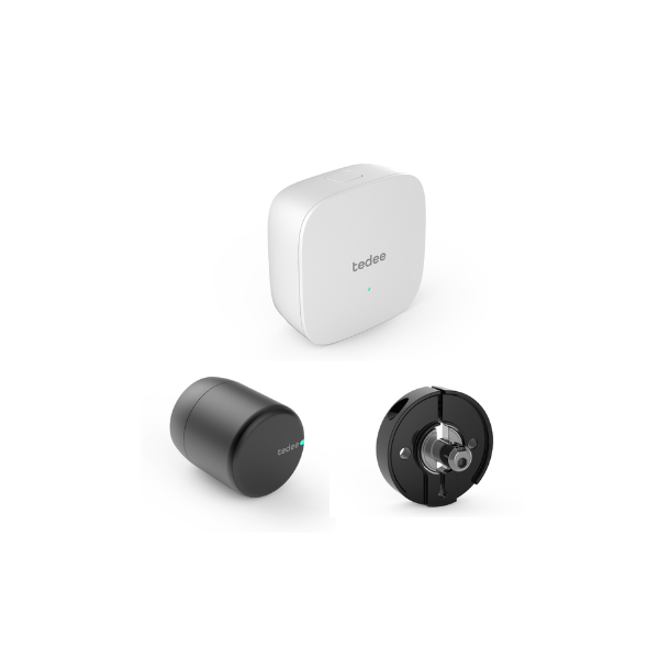 Εικόνα από Smart Lock Tedee Pro Black + Bridge + Euro Adapter 1 DOOR