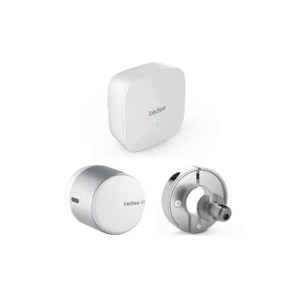 Εικόνα από Smart Lock Tedee GO Silver Color + Bridge + Euro Adapter 1 DOOR