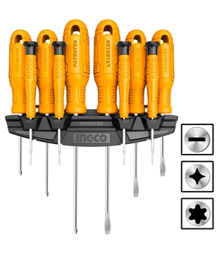 Εικόνα της Σετ 10 τεμ Κατσαβίδια INGCO HKSD1058