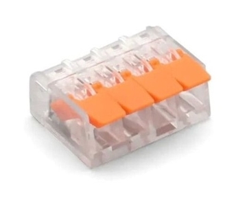 Εικόνα της Σύνδεσμος Τετραπλός Ταχείας Σύνδεσης Καλωδίων 0,14mm - 4,0mm
