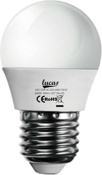 Εικόνα της Λάμπα Led G45 Σφαιρική 10W E27 6400klv LUCAS