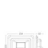 Εικόνα από Προβολέας LED-SF-BLC 30W 6400K BT60-33031 Braytron