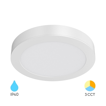 Εικόνα της Φωτιστικό Led Panel RDN 24W CCT Λευκό Εξωτερικό BRAYTRON